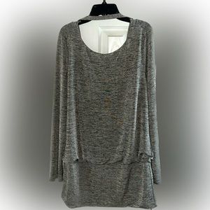 Gray Tunic Style Top